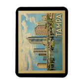 Tampa Florida Vintage Travel Magnet (Vertikal)