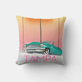 Tampa Florida Vintages Reiseplakat Kissen