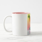 Tampa Florida Vintages Reiseplakat Zweifarbige Tasse (Links)
