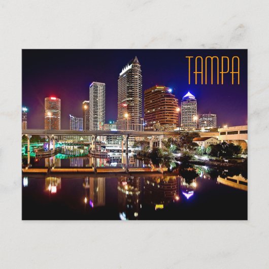 Tampa, Florida von der Platt Street Bridge. Postkarte (Vorderseite)