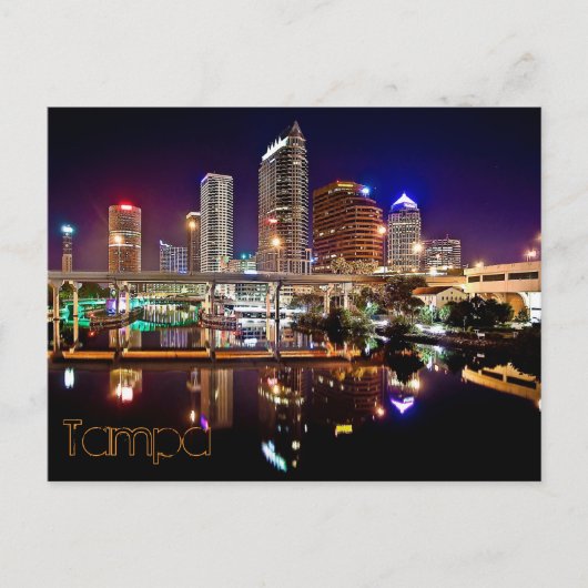 Tampa, Florida von der Platt Street Bridge. Postkarte (Vorderseite)