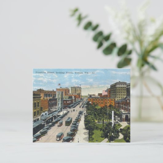 Tampa - Franklin Street Postkarte (Stehend Vorderseite)