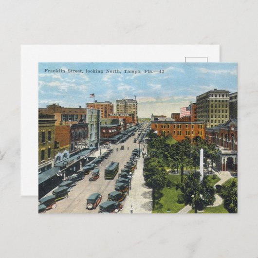 Tampa - Franklin Street Postkarte (Vorne/Hinten)
