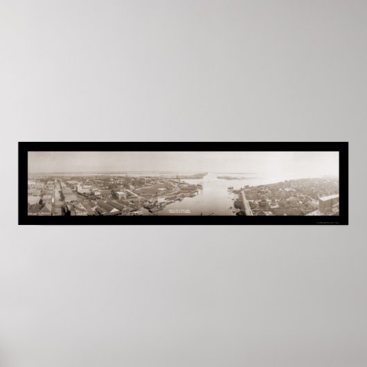 Tampa Harbour, FL Huge Foto 1914 Poster (Vorne)