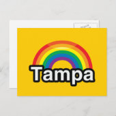 TAMPA LGBT PRIDE RAINBOW POSTKARTE (Vorne/Hinten)