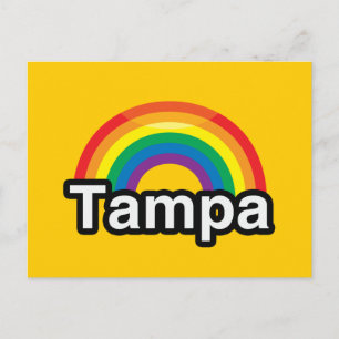 TAMPA LGBT PRIDE RAINBOW POSTKARTE