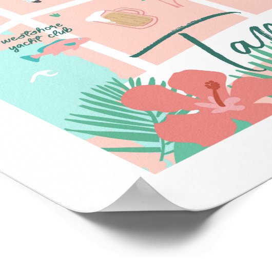 Tampa Map Print 16"x20" Poster (Ecke)