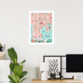 Tampa Map Print, 18"x24" Poster (Heimbüro)