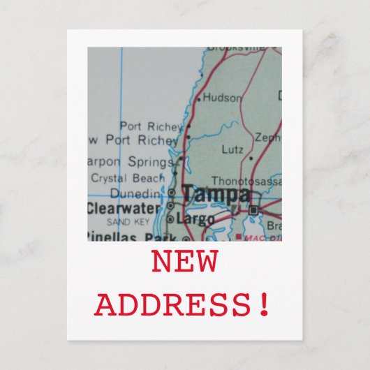 Tampa New Address Ankündigung (Vorderseite)