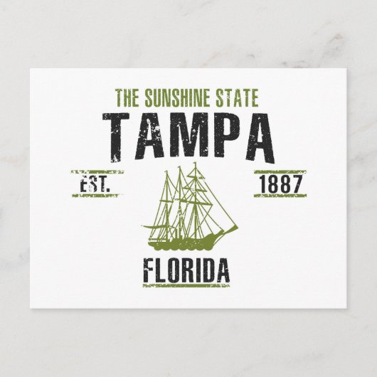 Tampa Postkarte (Vorderseite)