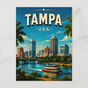 Tampa Riverwalk Wasserfront-Andenken Postkarte