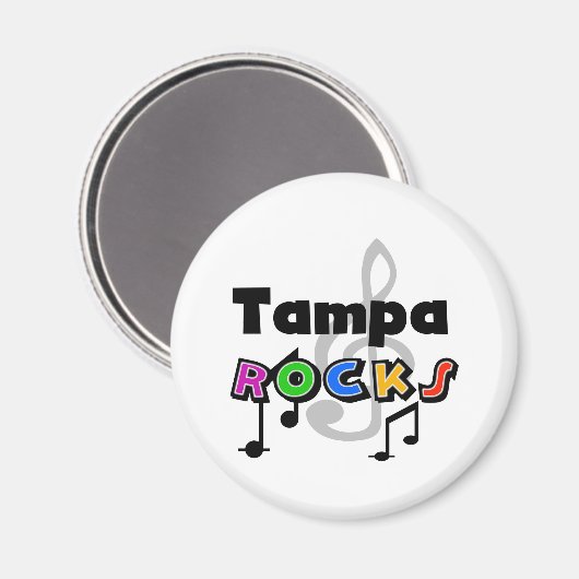 Tampa Rocks Magnet (Vorderseite/Rückseite)