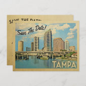 Tampa Save the Date Florida Ankündigungspostkarte (Vorne/Hinten)