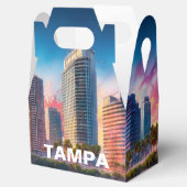 Tampa Skyline Abstrakt Art Geschenkschachtel (Geöffnet)