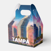 Tampa Skyline Abstrakt Art Geschenkschachtel (Vorderseite)
