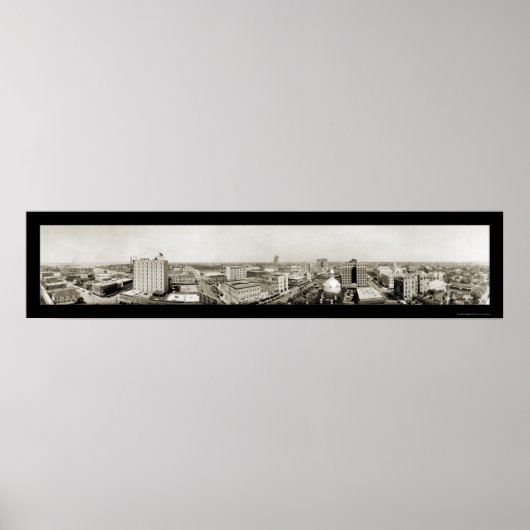Tampa, Skyline-Foto von Florida 1921 Poster (Vorne)