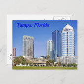 Tampa, Skyline von Florida Postkarte (Vorne/Hinten)