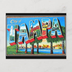 Tampa Stadt Vintage-Postkarte Postkarte