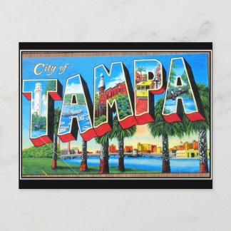 Tampa Stadt Vintage-Postkarte Postkarte