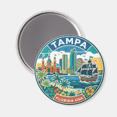 Tampa USA Magnet (Vorderseite/Rückseite)
