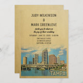 Tampa Wedding Einladung Florida (Vorne/Hinten)