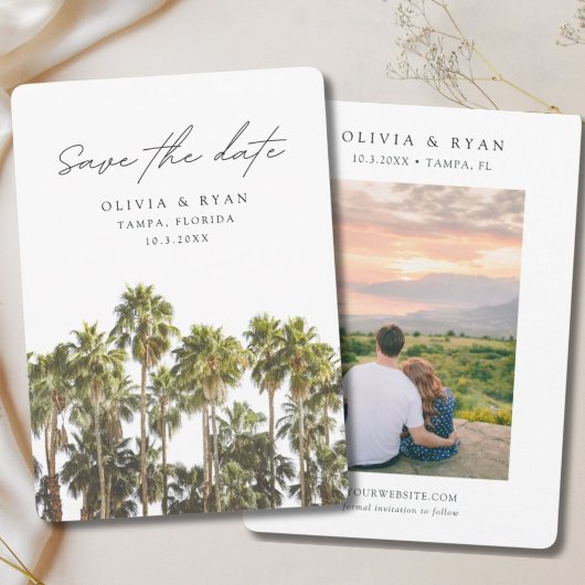 Tampa Wedding Florida Save the Date Einladung