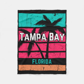Tampa Y Florida Vacation Souvenir Surfing Vintage  Fleecedecke