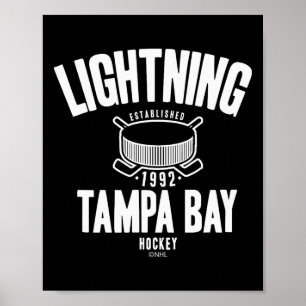 Tampa Y Lightning Hockey Puck Blau Offiziell Lizen Poster
