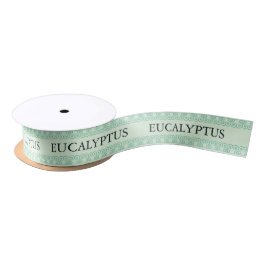 Tamper-Proof Honey Jar Lid Eucalyptus Satinband