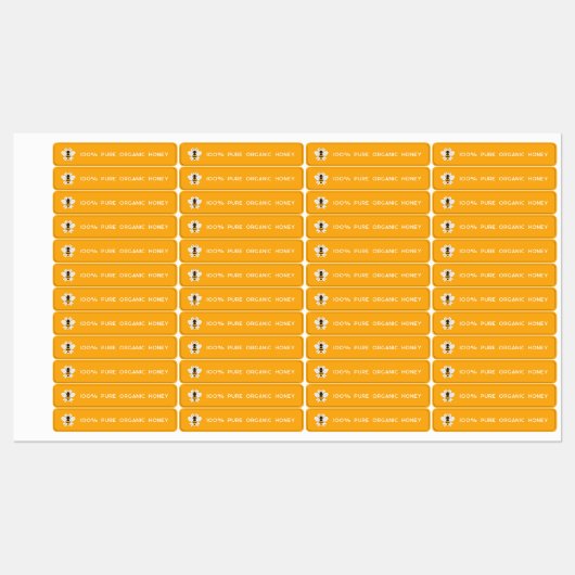 Tamper-proof Seal With Logo Honey Jar Security Lid Etiketten (Blatt)