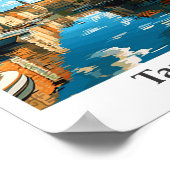 Tampere Finnland Vintage Illustration Poster (Ecke)