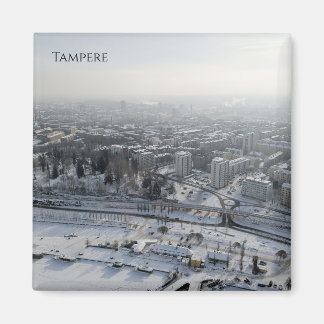 Tampere im Winter Magnet