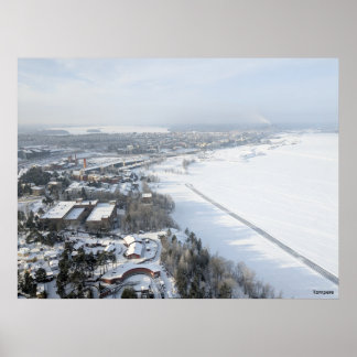 Tampere im Winter Poster