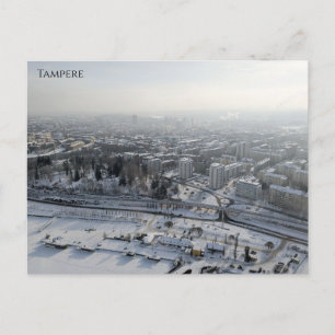 Tampere im Winter Postkarte