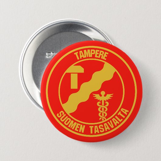 Tampere-RundEmblem Button (Vorne & Hinten)