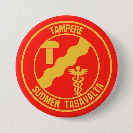 Tampere-RundEmblem Button (Vorderseite)