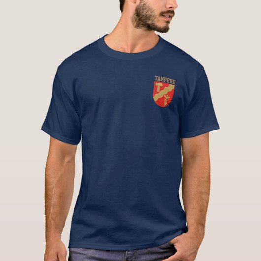 Tampere Wappen, Finnland T - Shirt (Vorderseite)