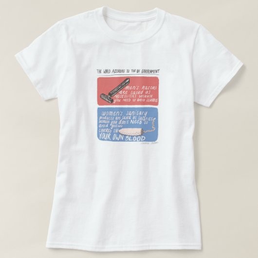 Tampon-Steuer T-Shirt (Design vorne)