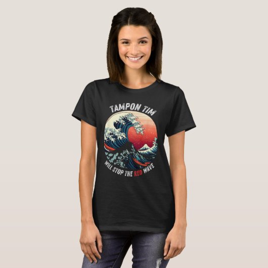 Tampon Tim wird die Red Wave Funny Harris Whe stop T-Shirt (Vorne ganz)