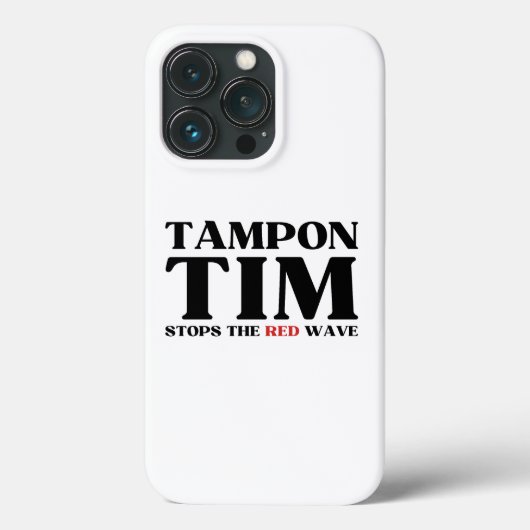 Tampon Tim wird die Red Wave-Tim Walz 2024 stoppen Case-Mate iPhone Hülle (Rückseite)