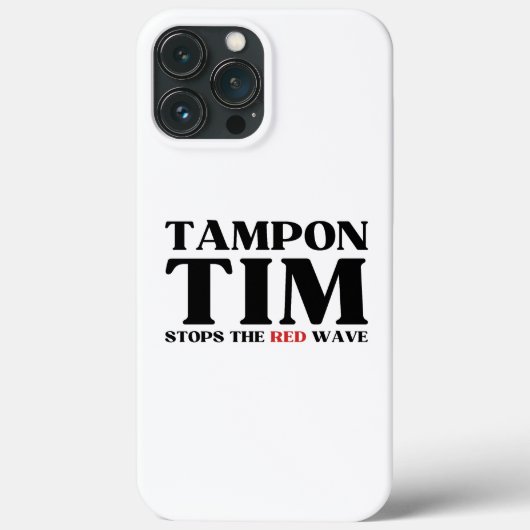 Tampon Tim wird die Red Wave-Tim Walz 2024 stoppen Case-Mate iPhone Hülle (Rückseite)