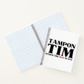 Tampon Tim wird die Red Wave-Tim Walz 2024 stoppen Notizblock (Innenseite)