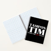 Tampon Tim wird die Red Wave-Tim Walz 2024 stoppen Notizblock (Innenseite)
