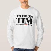 Tampon Tim wird die Red Wave-Tim Walz 2024 stoppen T-Shirt (Vorderseite)