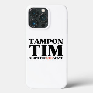 Tampon Tim Wird Die Rote Welle Stoppen-Tim Walz 20 Case-Mate iPhone Hülle