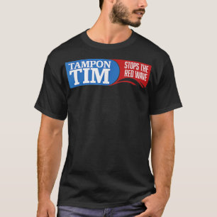 Tampon-Zeit wird die rote Welle 2024 usa Wahl stop T-Shirt