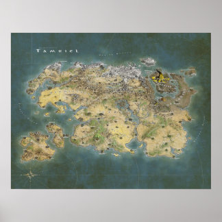 Tamriel Map Poster