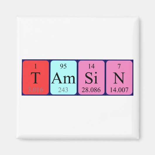 Tamsin-Periodenmagnet Magnet (Vorne)