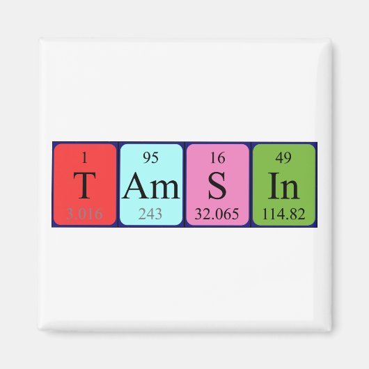 Tamsin-Periodenmagnet Magnet (Vorne)