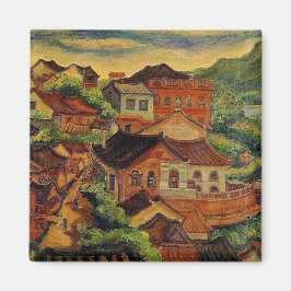 Tamsui & Chen Cheng Po / Taiwan Vintag art Magnet